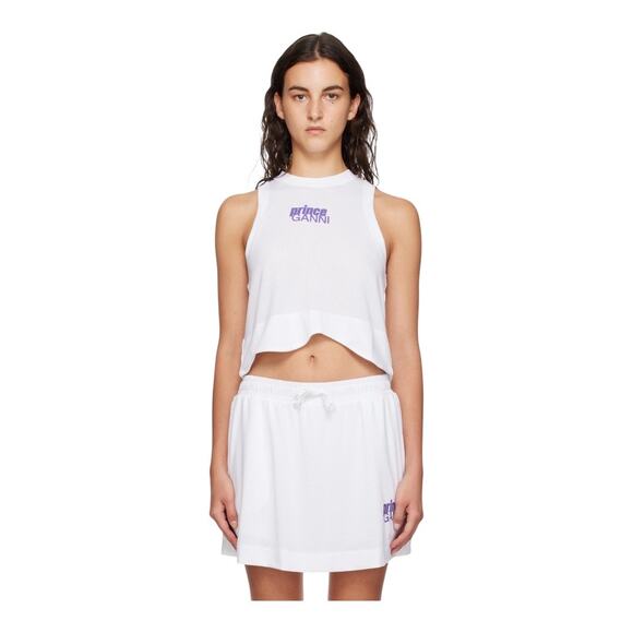 GANNI x Prince Active Mesh White Top Size XL - Picture 2 of 11
